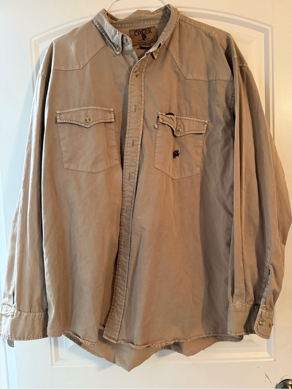 Madison Creek Men's Long-Sleeve Button-Down Shirt Jacket - Khaki